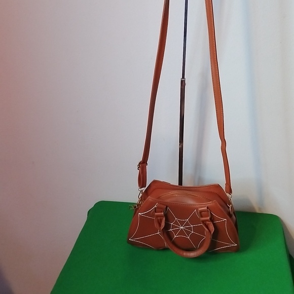 Brown Spider Web Purse - Picture 4 of 6
